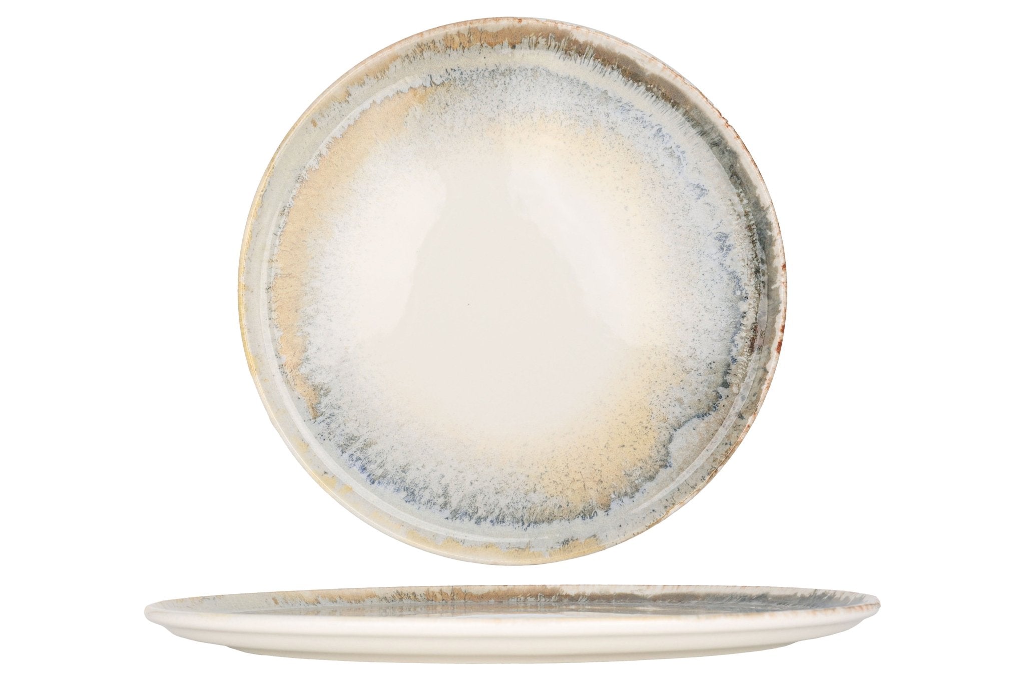 Bonna Pizzabord - Knidos - Porselein - 32 cm - set van 2