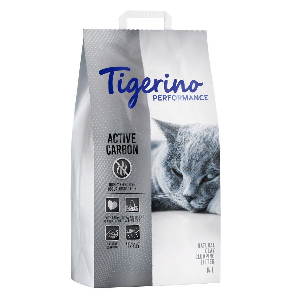 Tigerino Performance Active Carbon Cat Litter – Baby Powder Scent