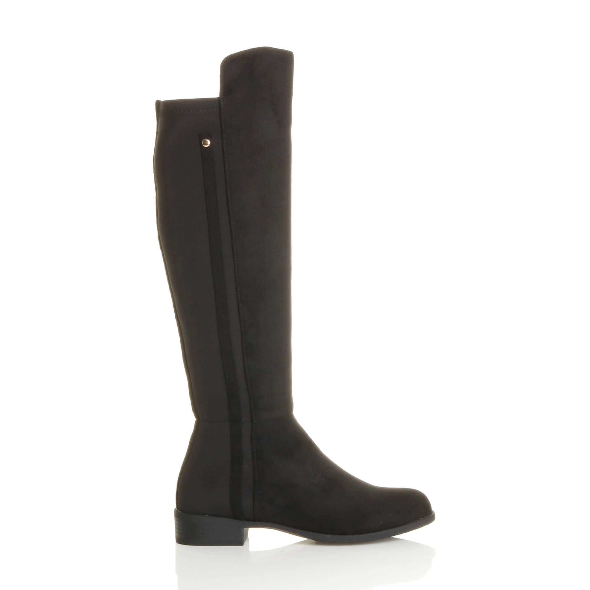 AJVANI Low Heel Chelsea Riding Calf Boots