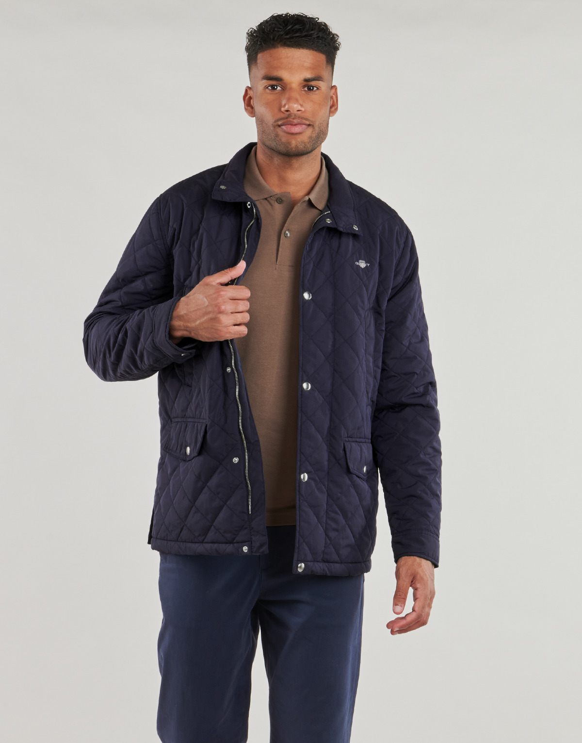 Gant - QUILTED WINDCHEATER MID JACKET - Marine