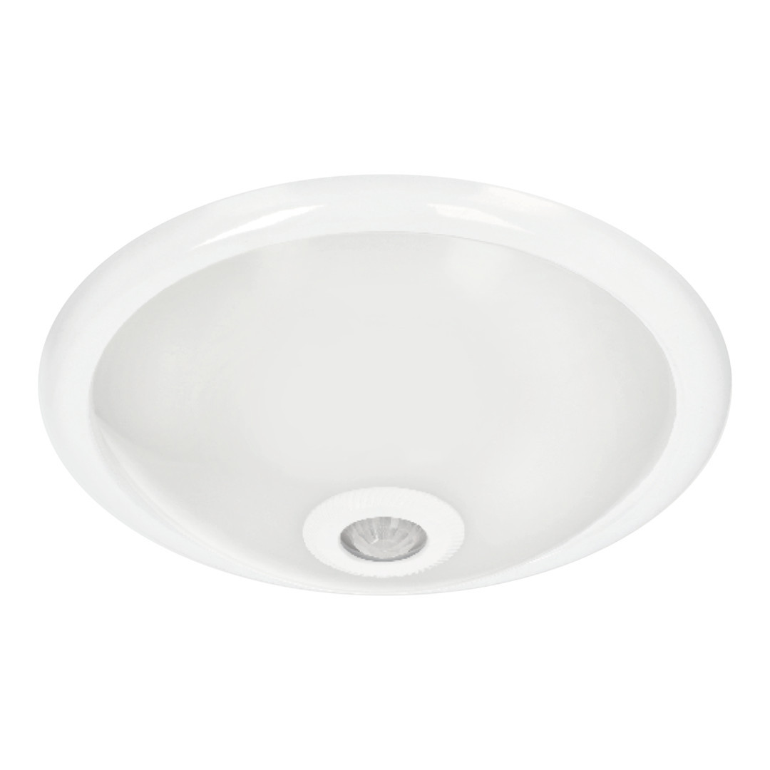 Plafon z czujnikiem ruchu biały okrągły 30cm Mario 2xE27x40W IP20 Eko-Light