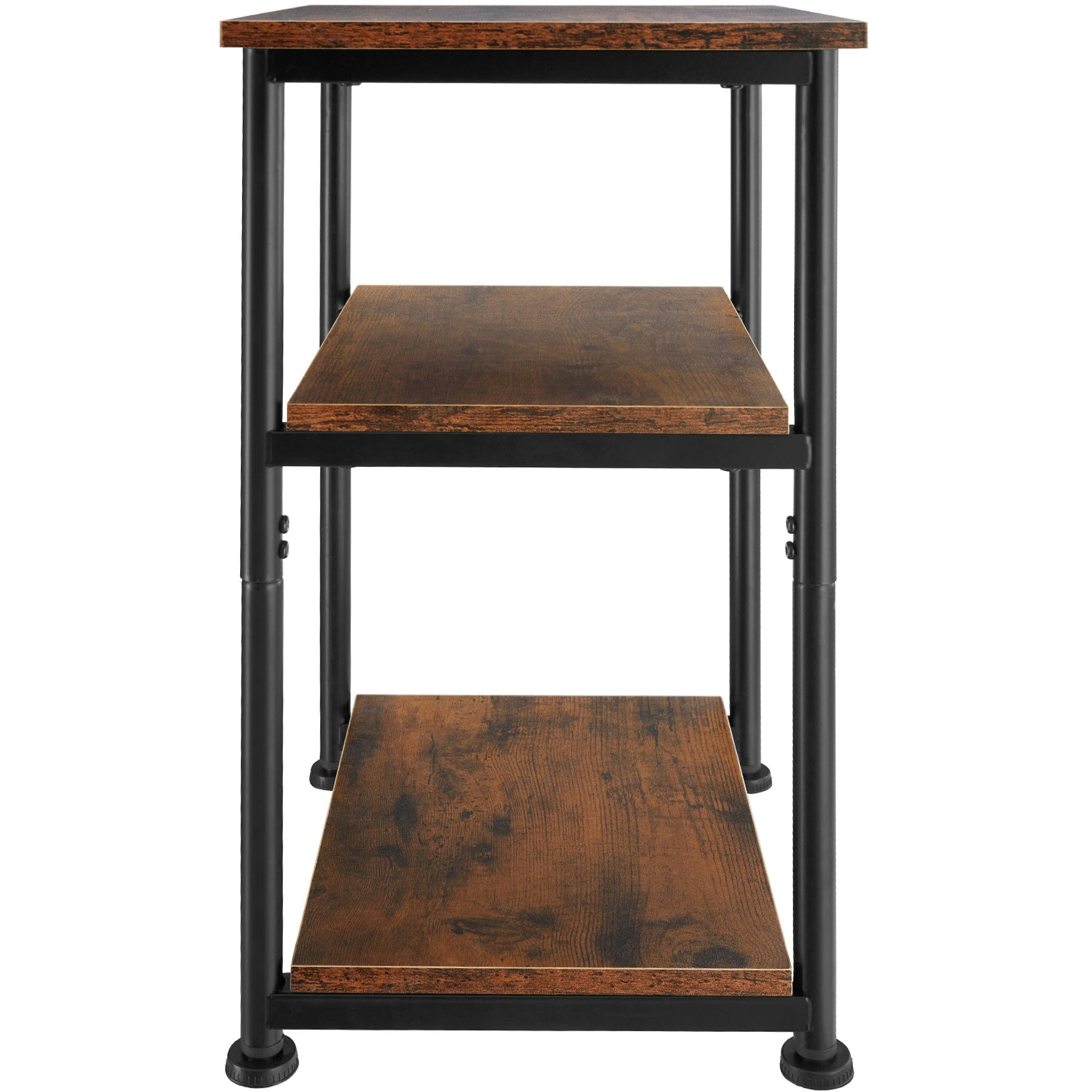 - Table d'appoint Style industriel Bois foncé industriel, rustique