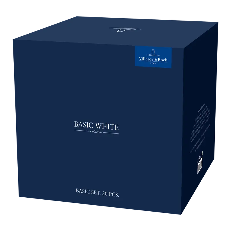 Geschirrset 30-teilig Basic White