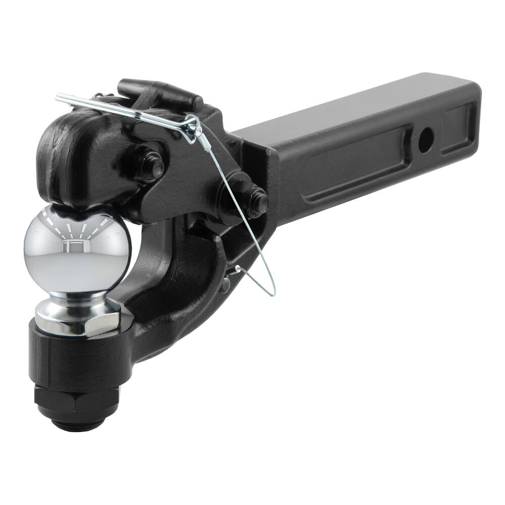CURT 48007 Receiver-Mount Ball & Pintle Hitch (2-in Shank, 2-5/16-in Ball, 12,000-lb)