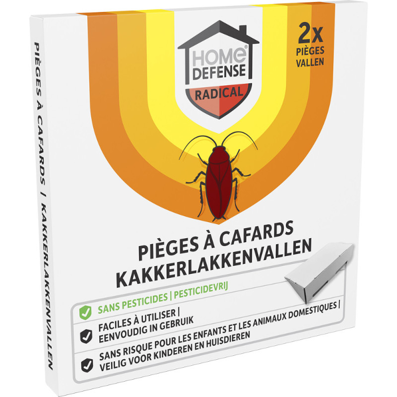 Piège à cafards 2 pièces HOME DEFENSE