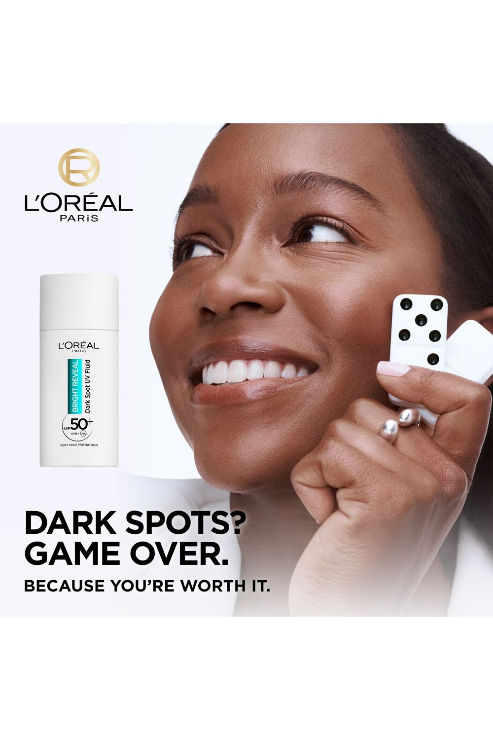 L'Oréal Paris Bright Reveal Dark Spot UV Fluid SPF 50  Niacinamide 50ml