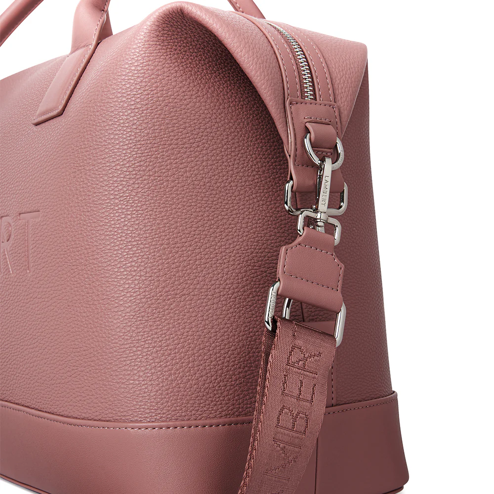 The Mae – Clay Vegan Leather Small Travel Bag