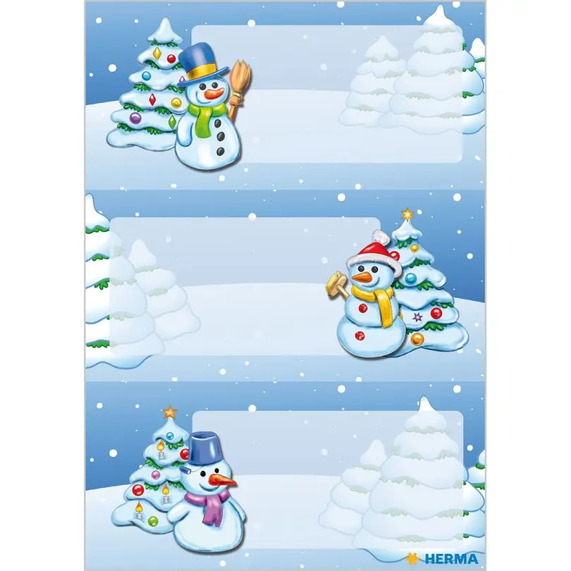Sticker 12-teilig Winterlandschaft