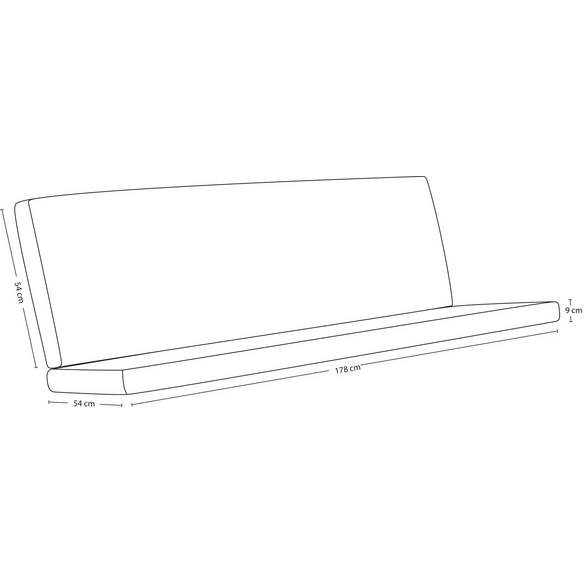 Hollywoodschaukelauflage »Trend«, braun, Grafisch, BxL: 180 x 54 cm