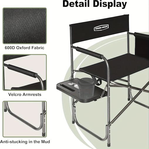 NNETM Folding Camping Chair with Cup Holder
