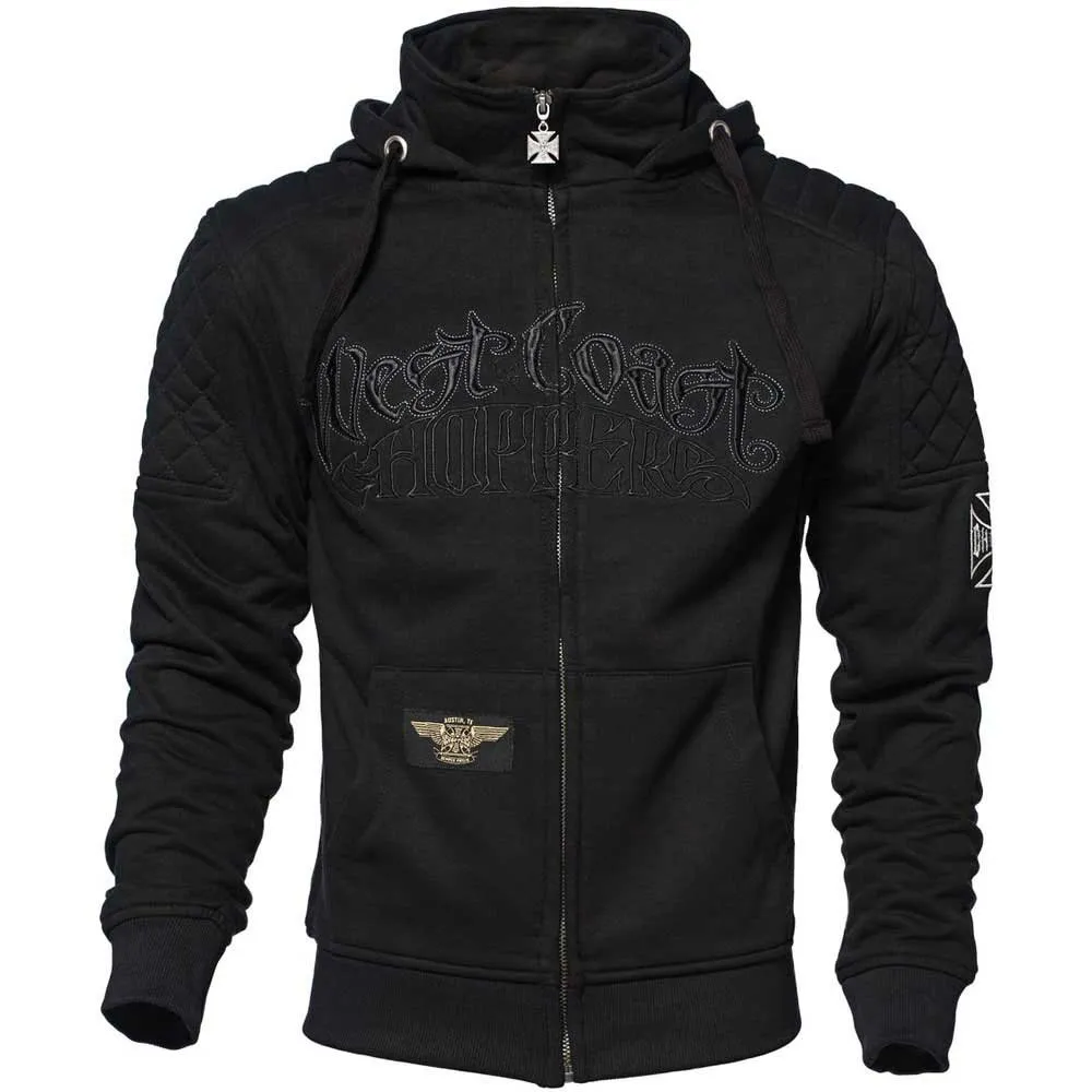 West Coast Choppers Aramidic lining Por Vida full zip sweatshirt