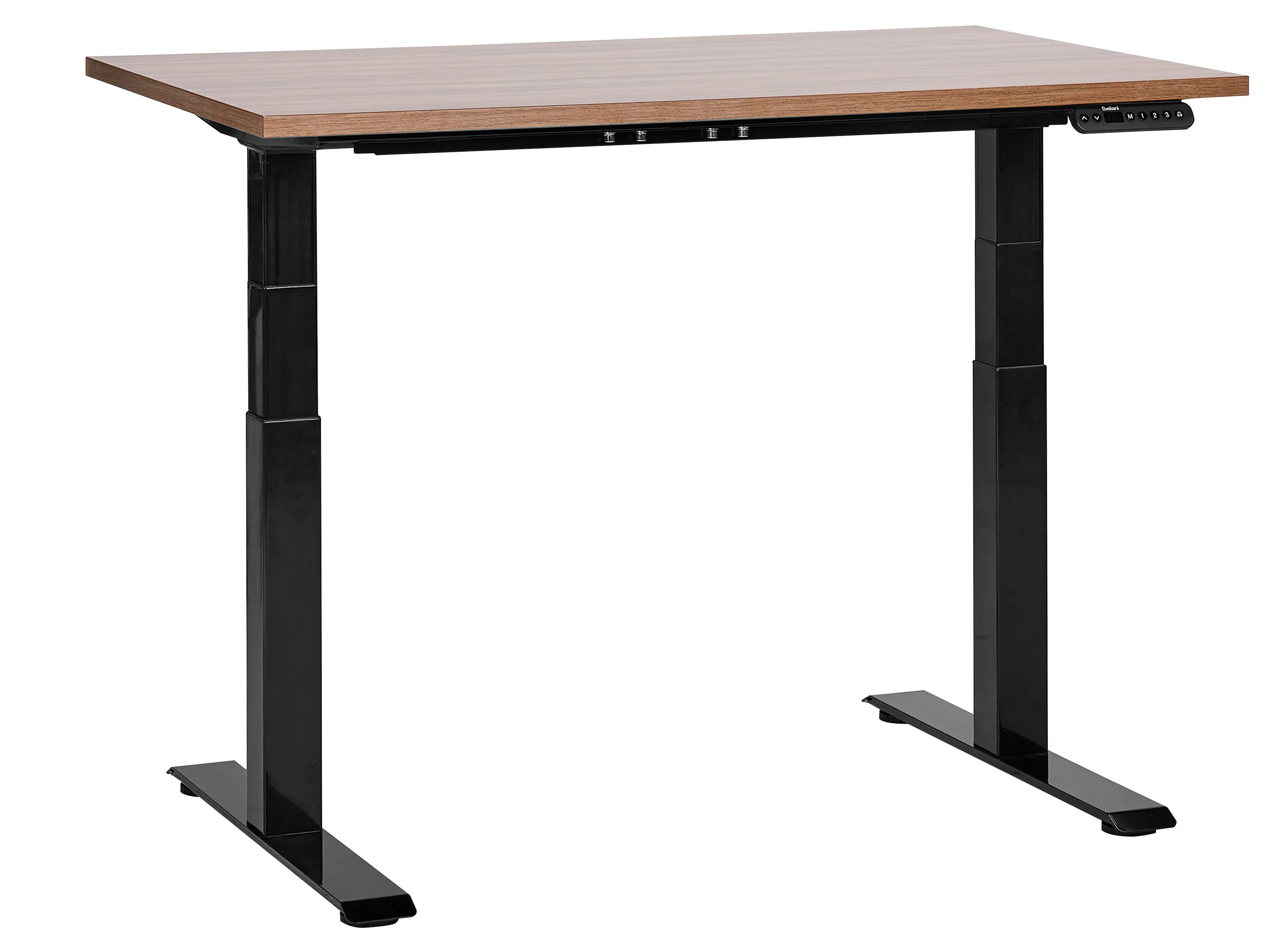 Electric Adjustable Standing Desk DESTINES Brown/ Black 120 cm 72 cm