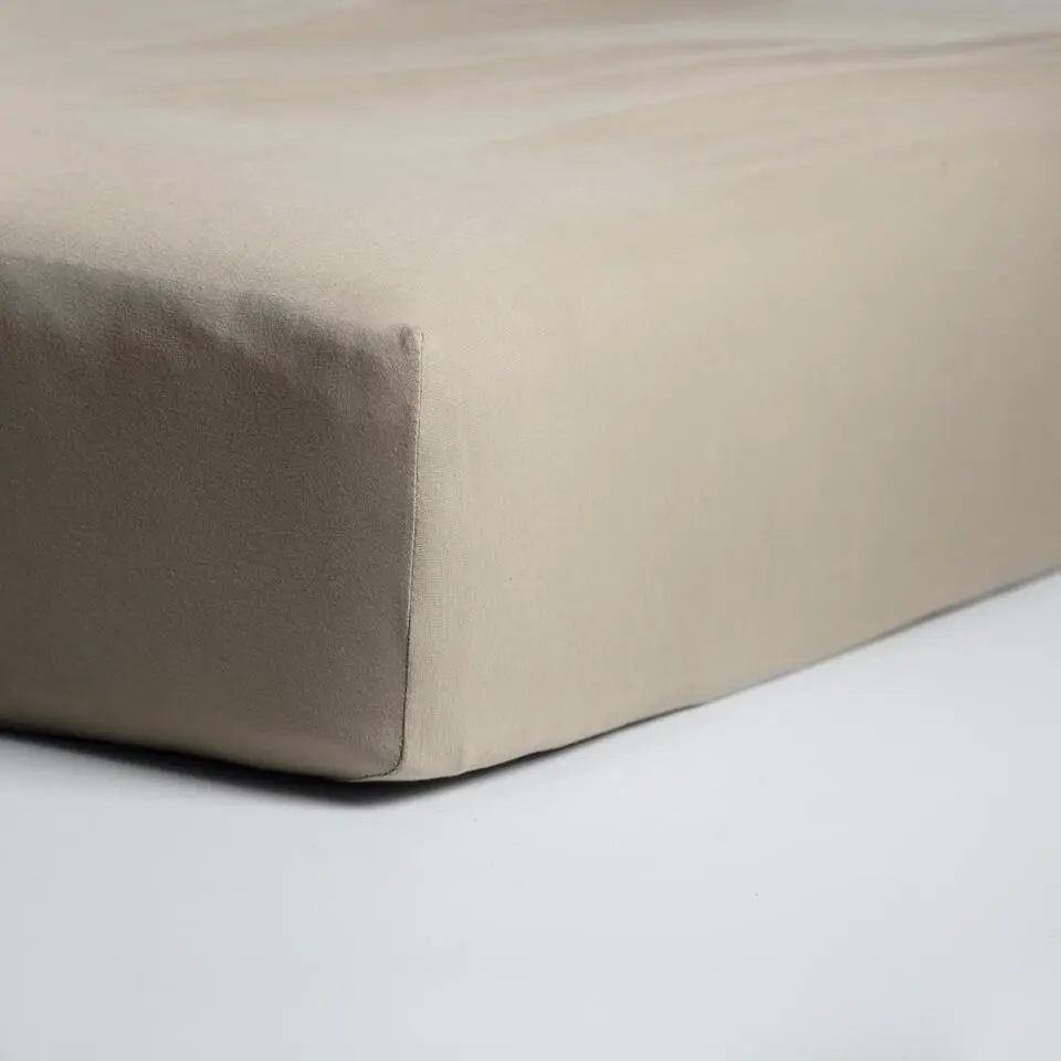 Cinderella - Hoeslaken (tot 35 cm) - Jersey - 160x200 cm/210 cm - Taupe