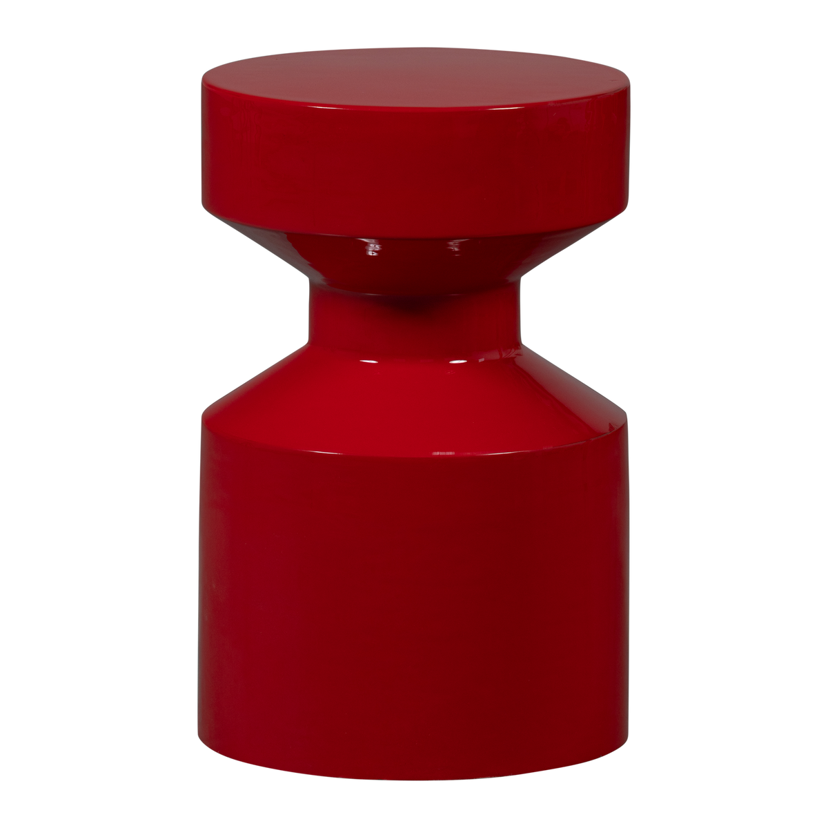WOOOD bijzettafel Ferry - Metaal - Rood - 47x30x30