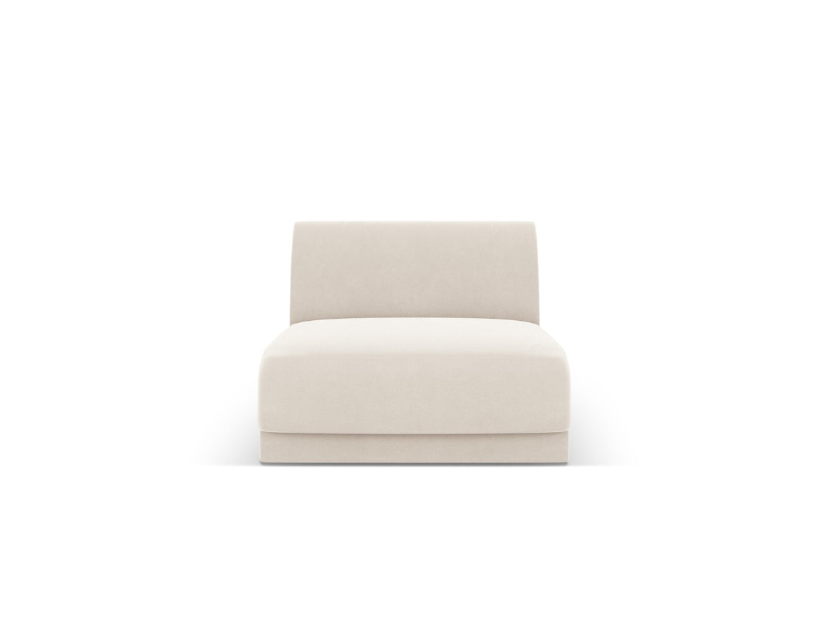 Micadoni Bestuurder Miley flueel lichtbeige - 90x75x70cm
