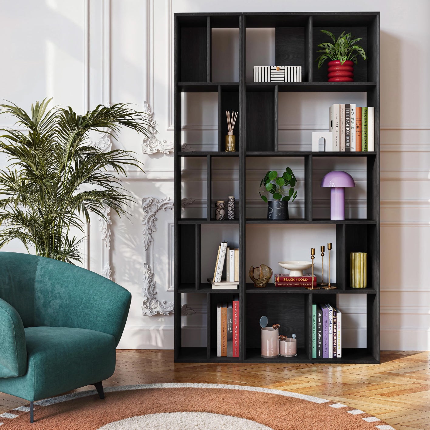 by fonQ Grund Wandkast B 38 cm - Essen / Zwart