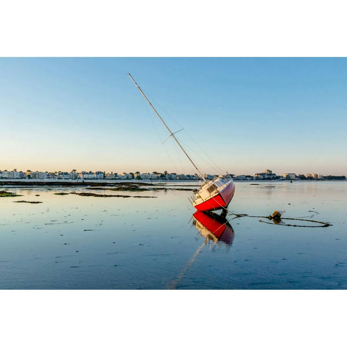 PLAGE - Tableau sur toile la Baule 45x65 cm