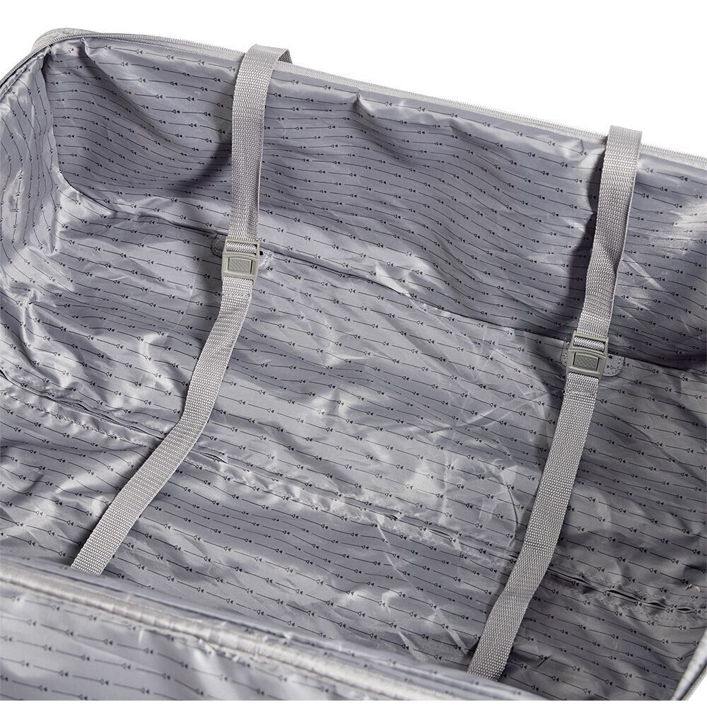 Valise cabine souple 30L 4 roues gris H55cm