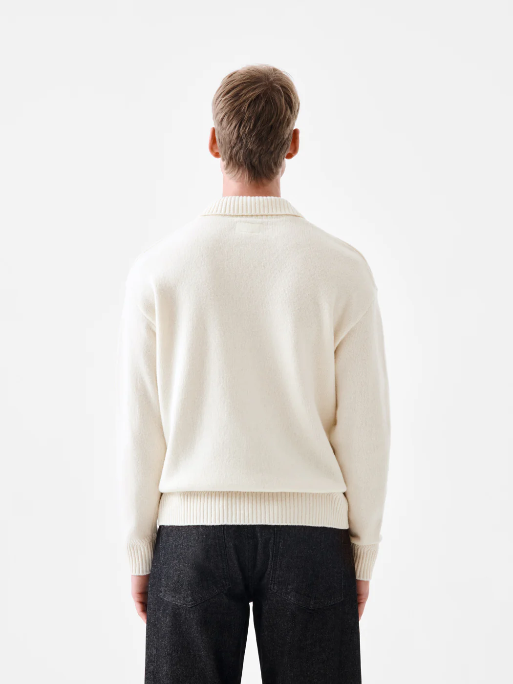 Pull double col polo ouvert  - L'atelier