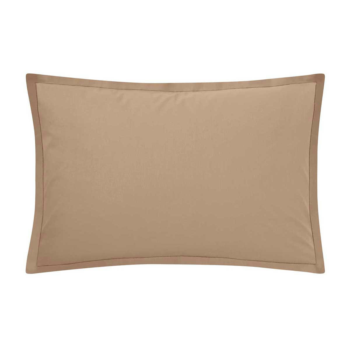 TOUT DOUX - Taie d'oreiller en coton sable 50x70 Made in France