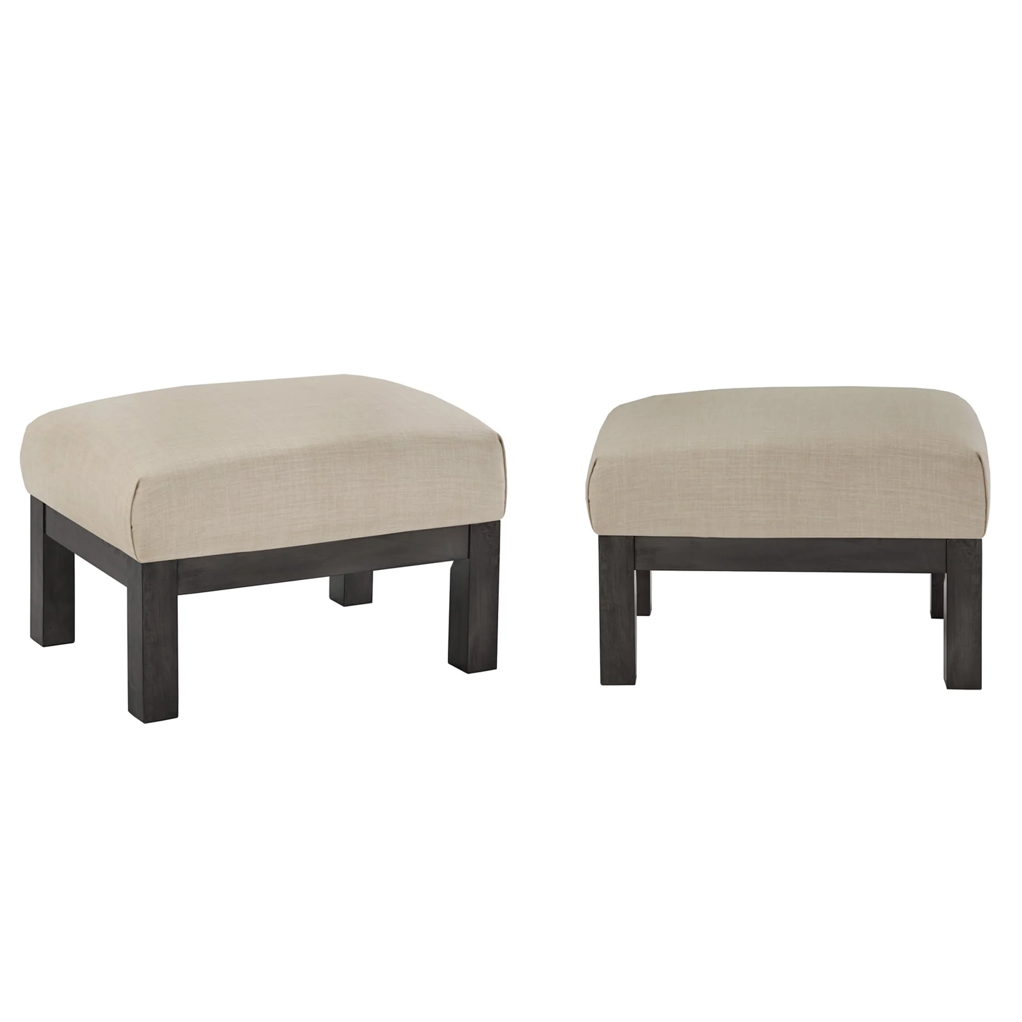 Sigulda Mission-Style Wood Ottoman