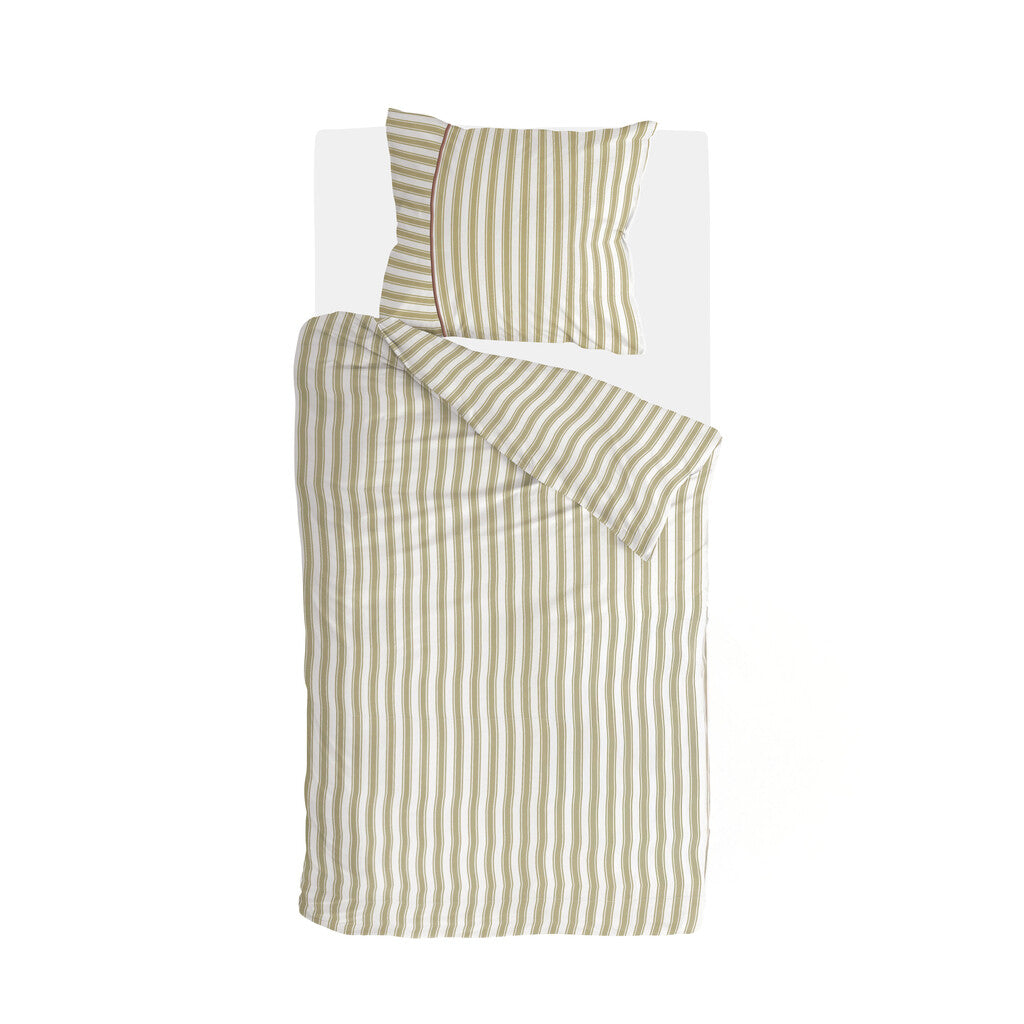 Walra - Dekbedovertrek Refined Lines - 140x220 cm - Groen