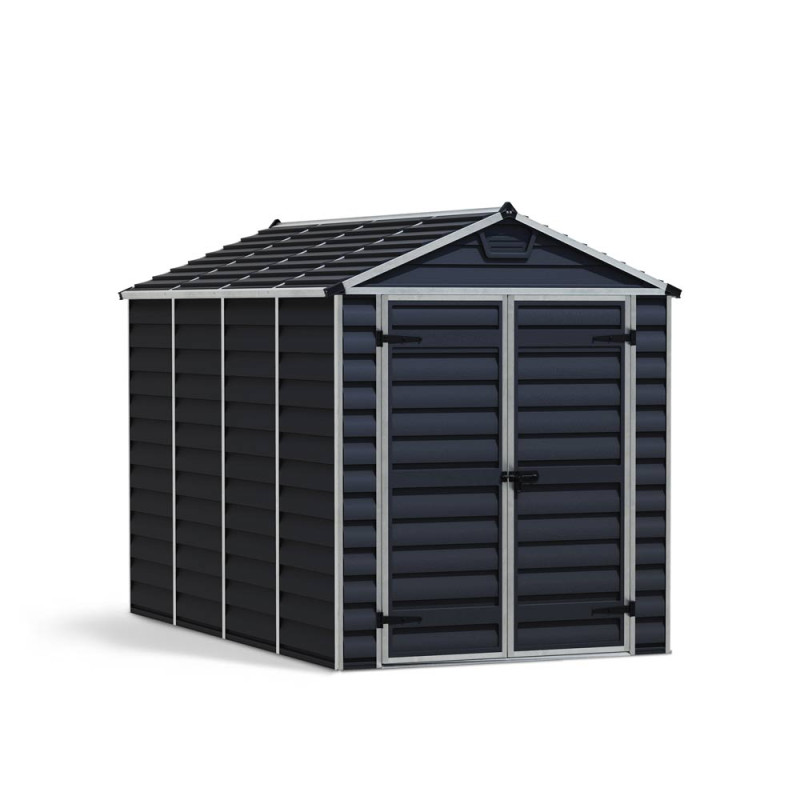 Abri de jardin en résine Skylight gris foncé 1,85 x 3,04 x 2,17 m CANOPIA