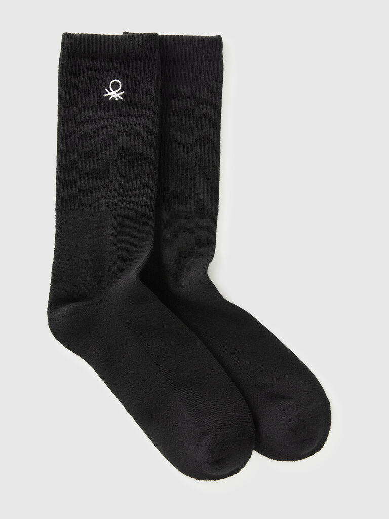Mid-calf terry socks