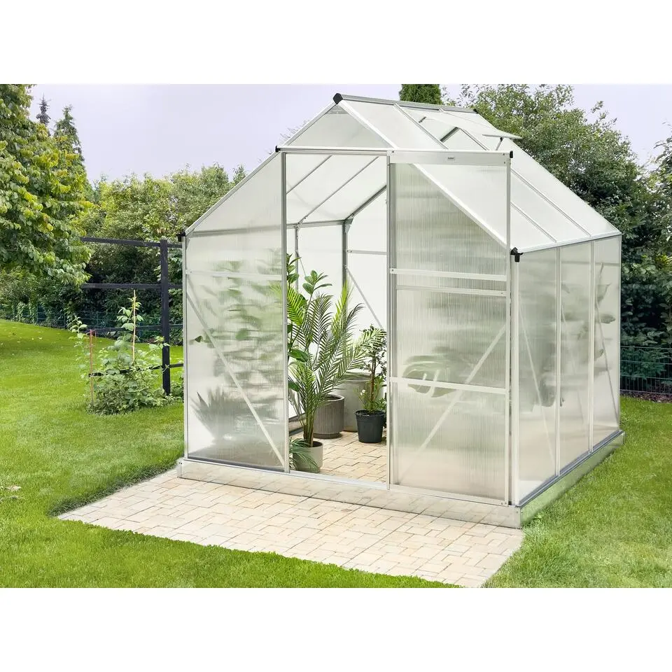 APULIA - Tuinkas - Zilver - 190 cm - Polycarbonaat