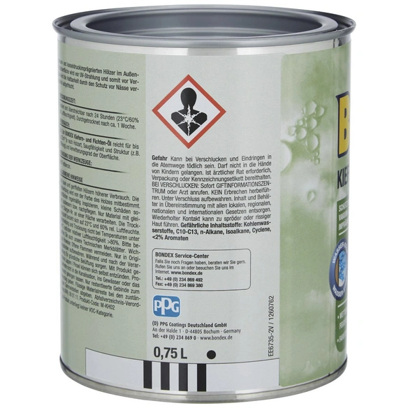 Kiefern/ Fichten Öl, kieferfarben, matt, 0,75 l