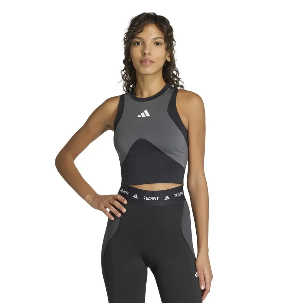 adidas Techfit Workout Color Block sports top