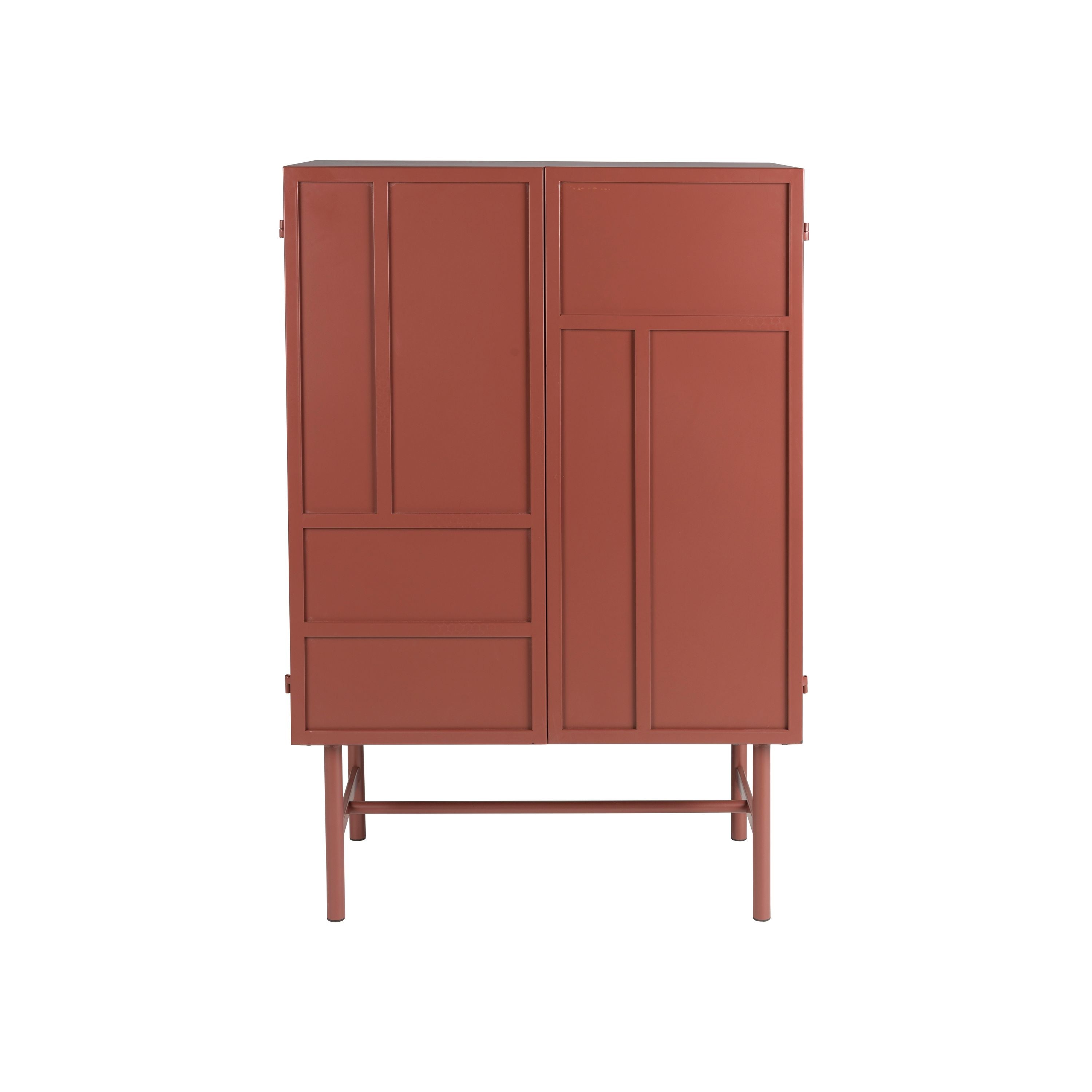 Housecraft Living Davis Kast Metaal Bruin/ Rood