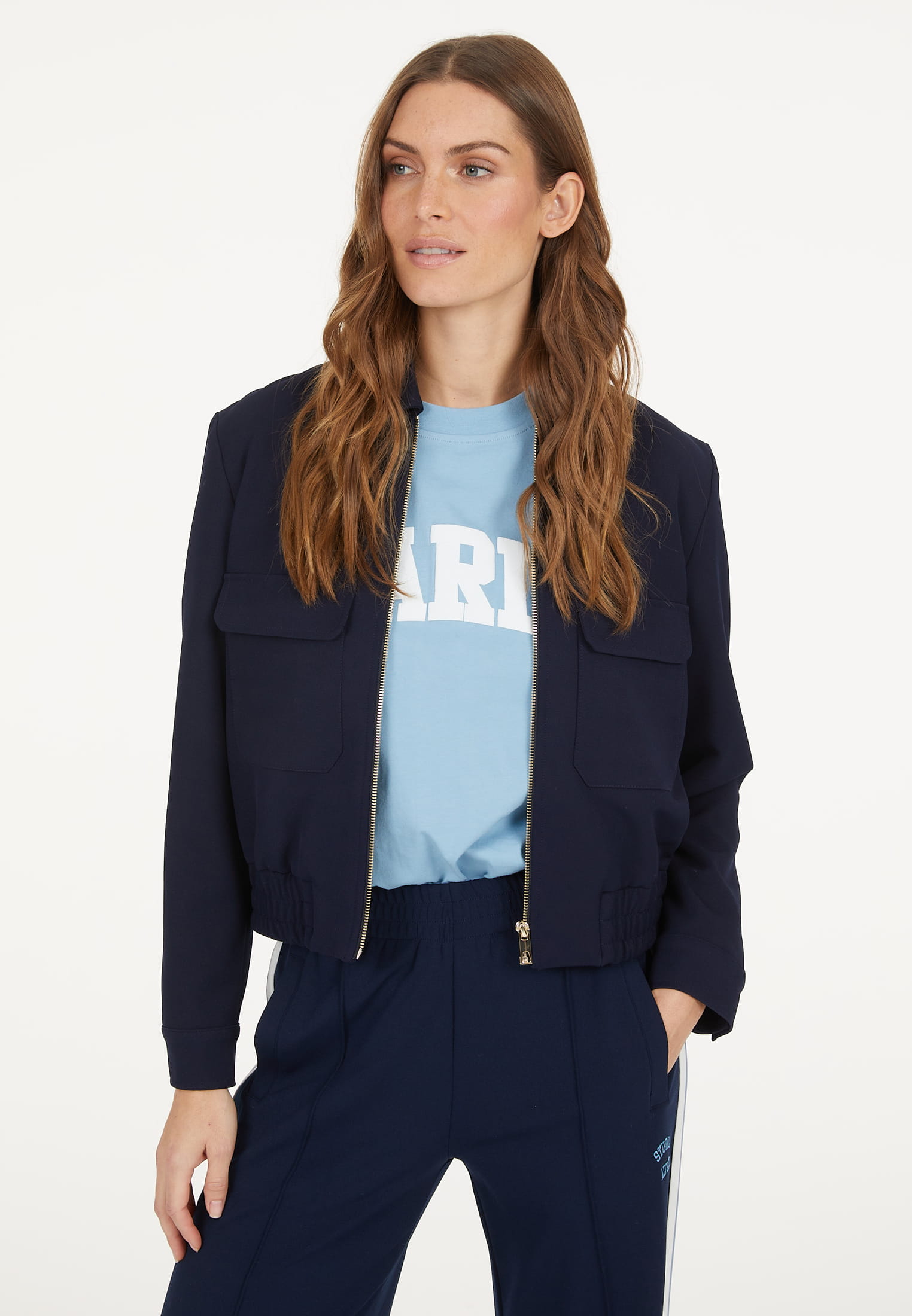 Jacke aus elatischem Twill