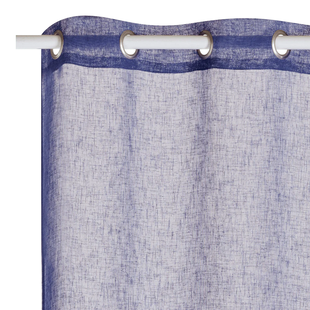Voilage PROCIDA coloris indigo 140 x 240 cm