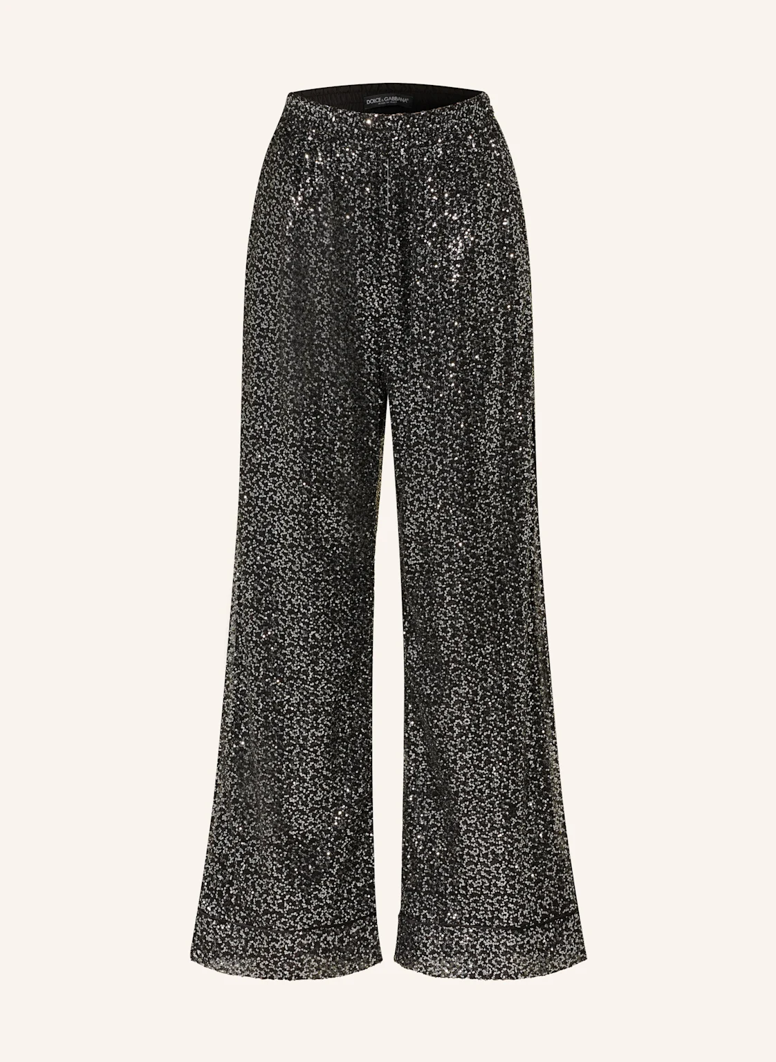 DOLCE & GABBANA Marlenehose mit Pailletten