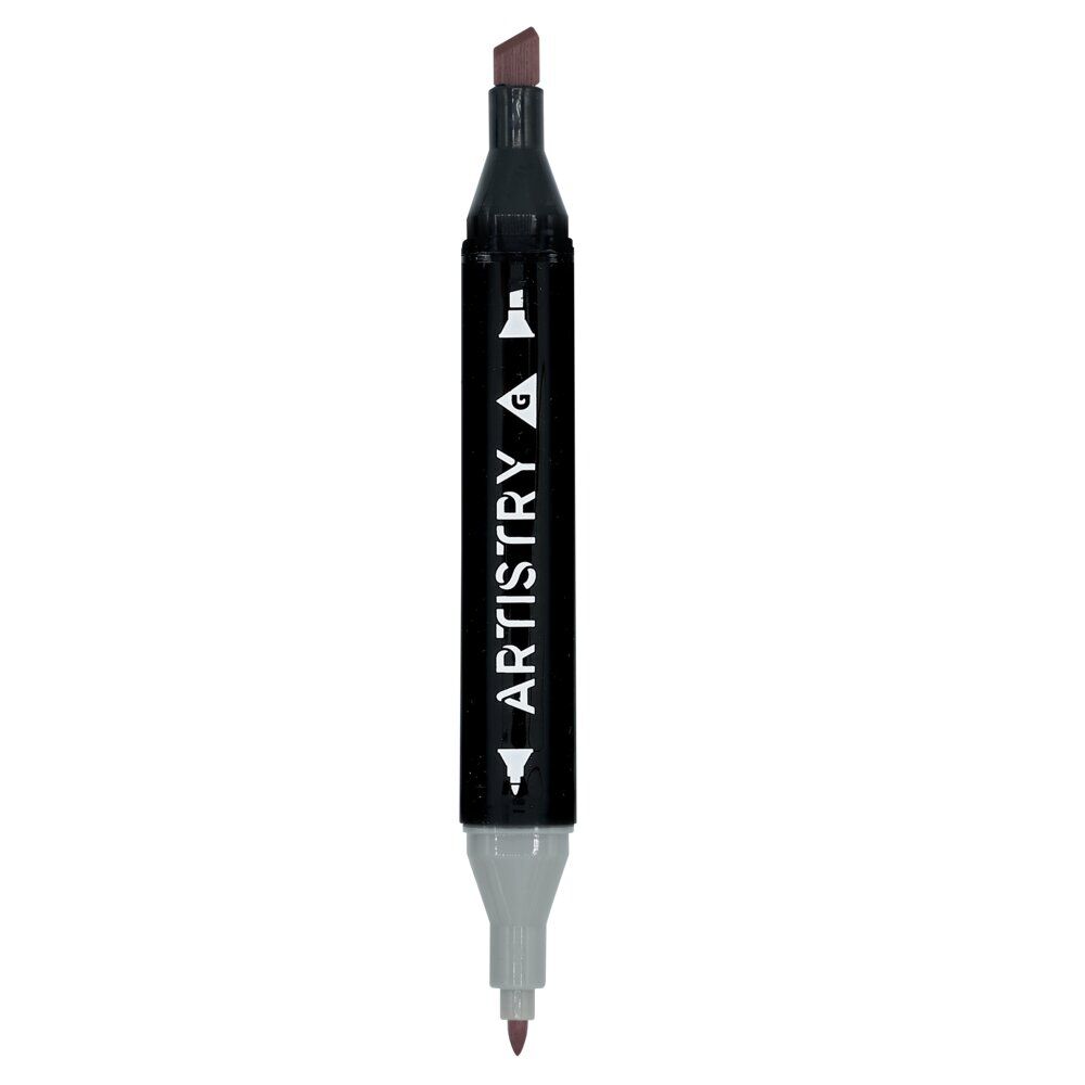Marqueurs à double pointe teintes rouge/rose L18,5cm 6 pièces