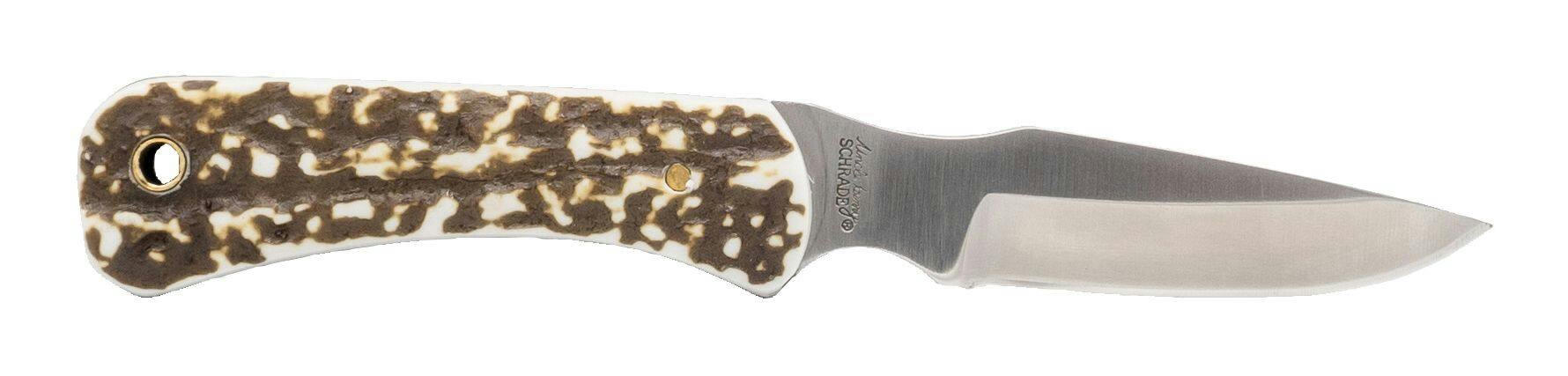 Uncle Henry 310UH Stainless Steel Fixed Blade Hunting Knife w/ Leather Sheath, 6.5-in