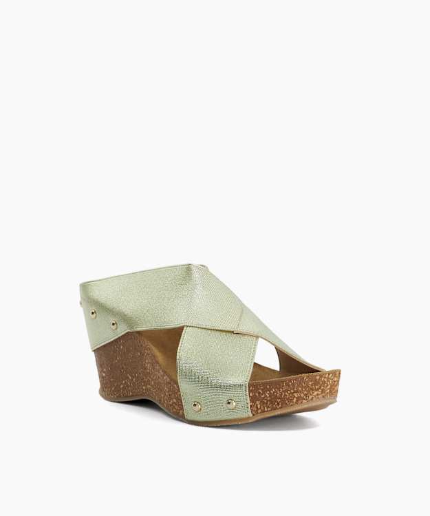 Krossleys Gold - Open Toe Wedge Sandals
