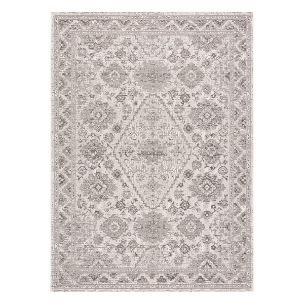 Dywan Sznurkowy SIZAL COLOR 19521260 Ornament, ramka beż 80x150 cm