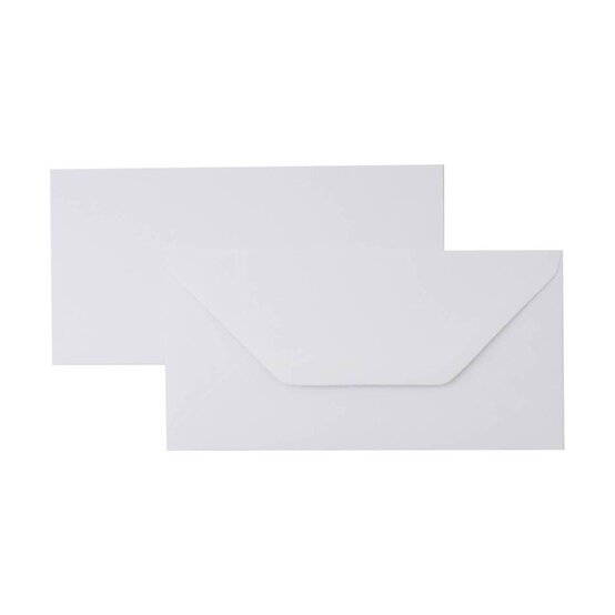 White Envelopes DL 50 Pack
