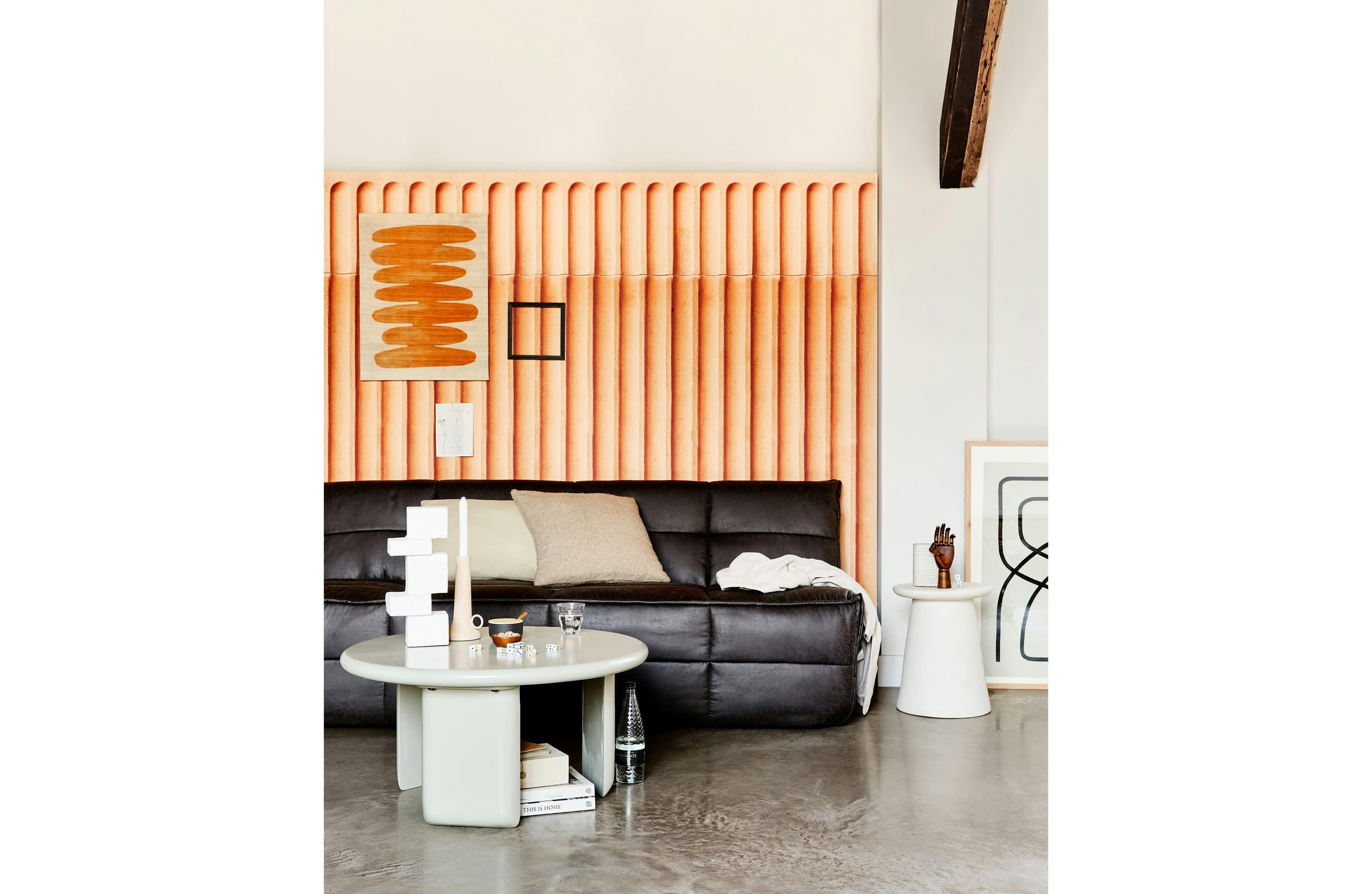 BUTTON - Tabouret en céramique blanc