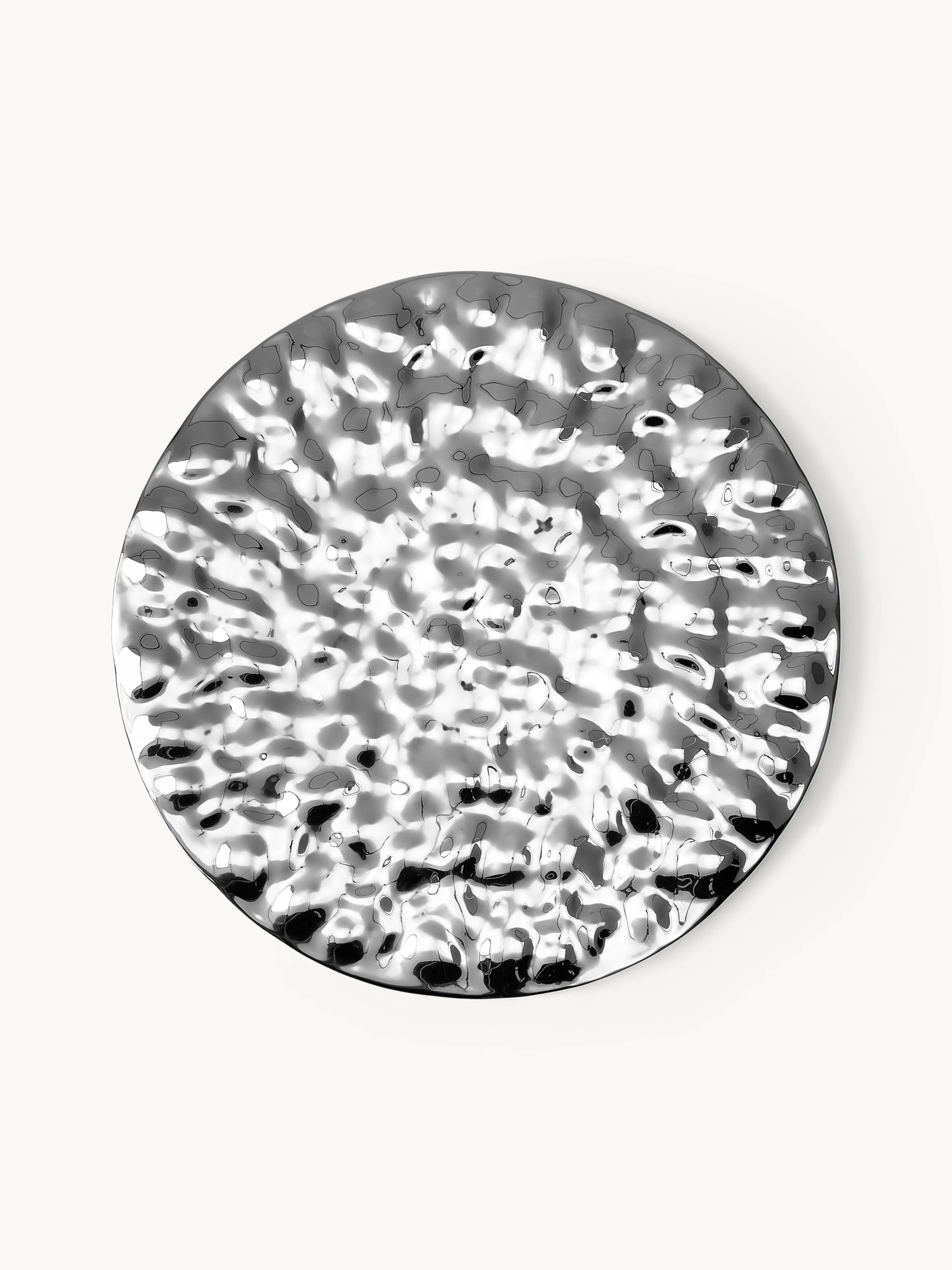 Wandobjekt Splash mit gehämmerter Oberfläche, Ø 120 cm