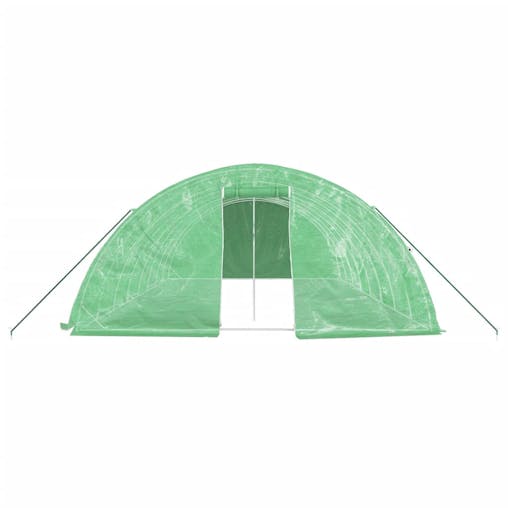 NNEVL Greenhouse with Steel Frame Green 40 m&sup2; 8x5x2.3 m