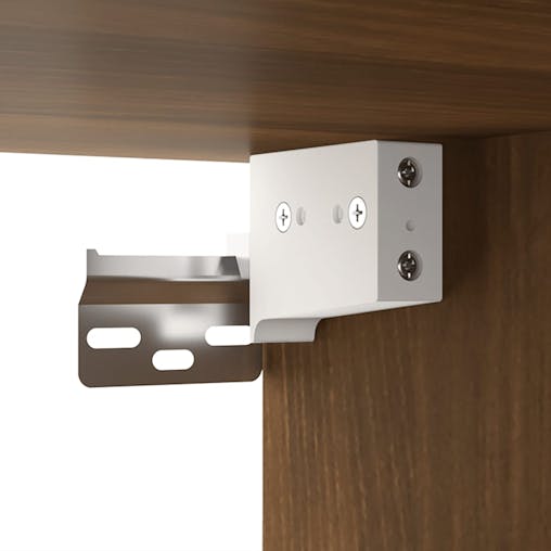NNEVL Wall-mounted Bedside Cabinets 2 pcs Brown Oak 50x30x47 cm