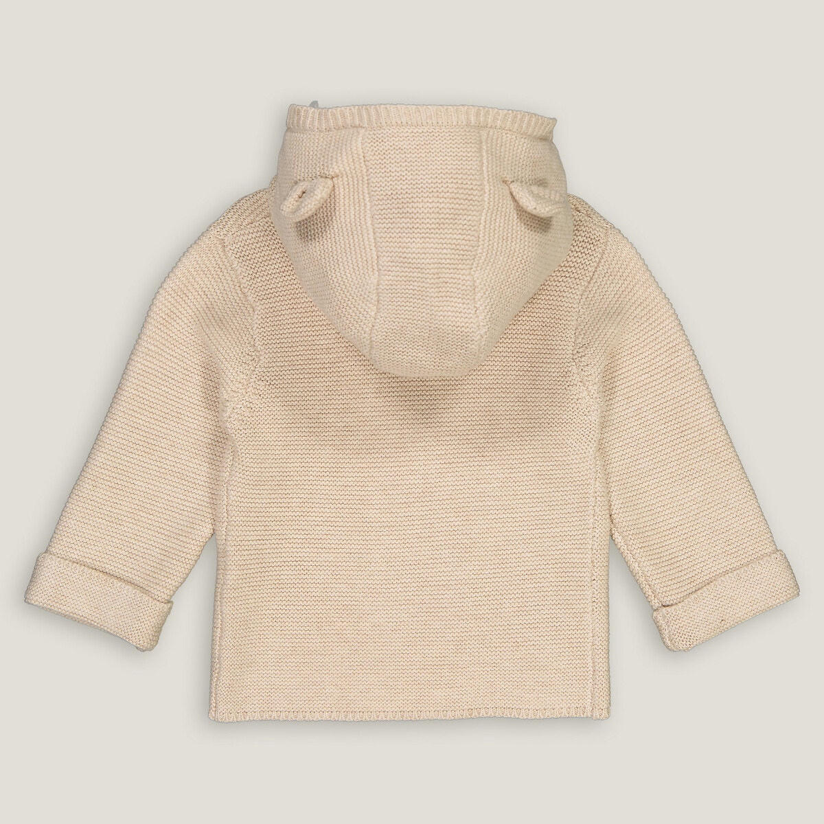 Gilet à capuche en fine maille boutonné
