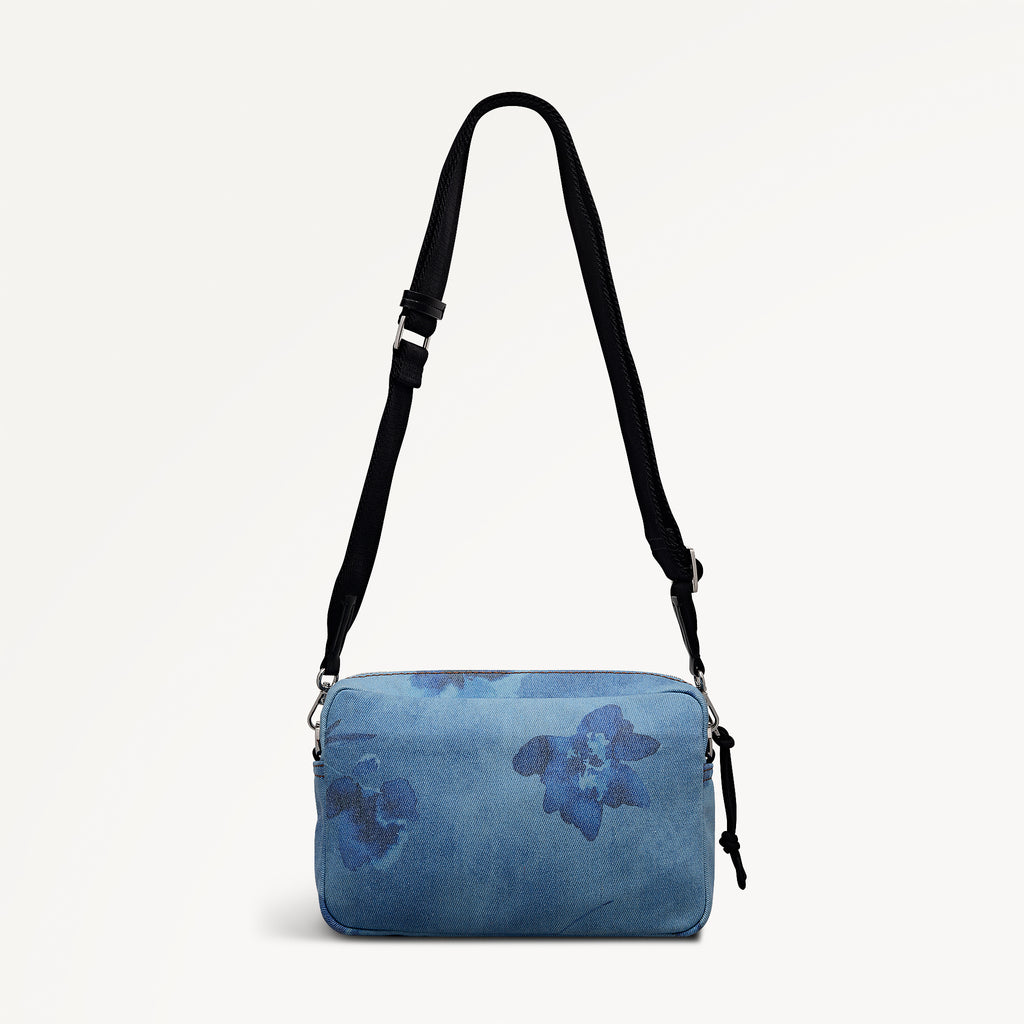 Eden Row - Denim - Small Ziptop Cross Body