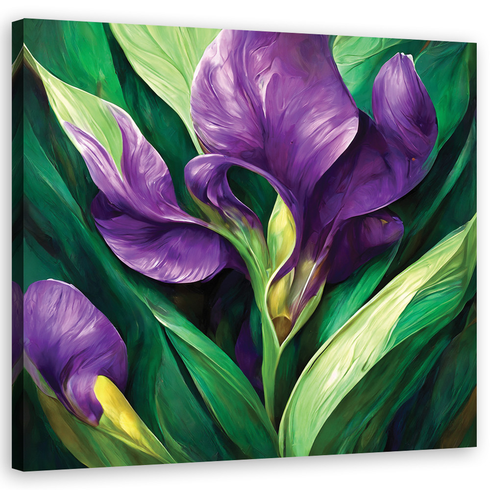 Feeby Obraz na płótnie, Irys Kwiaty Natura 30x30