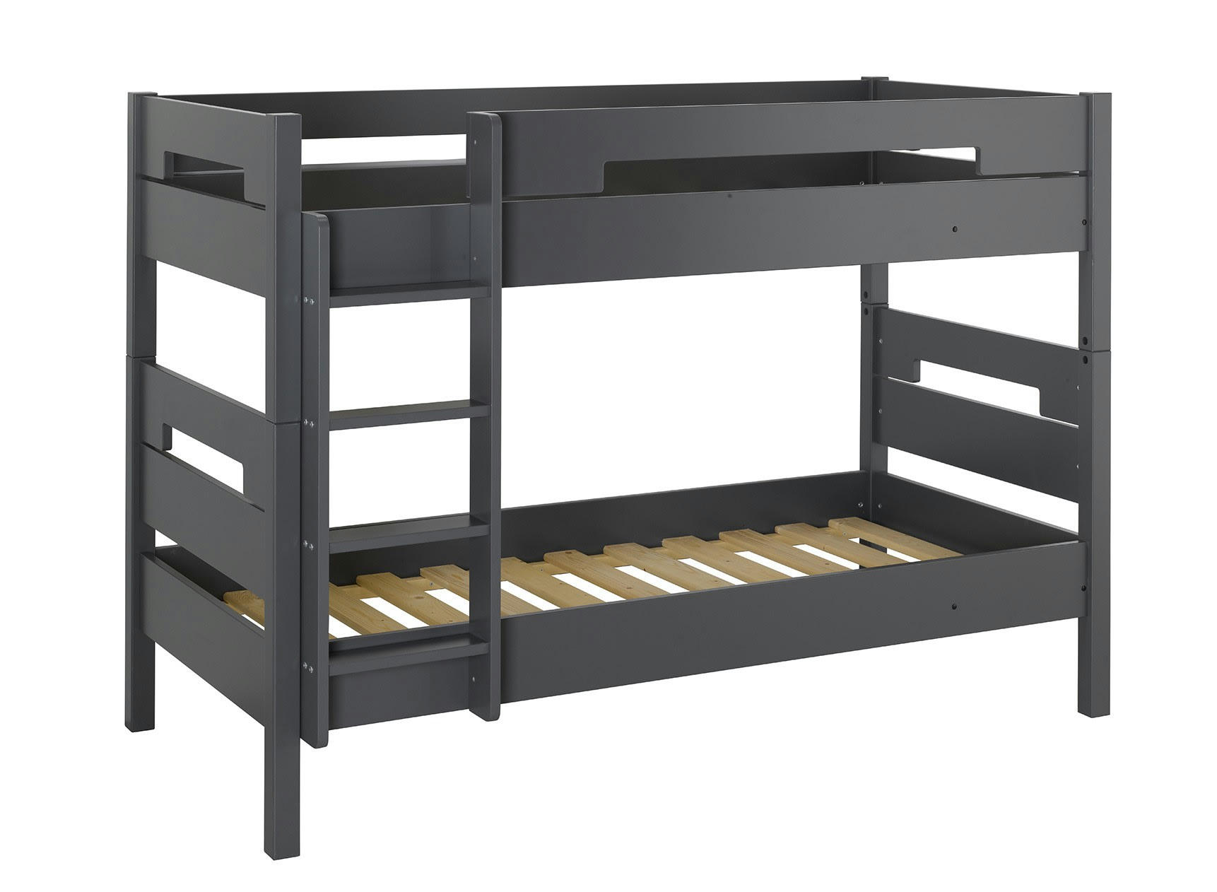 ANGEL - Lit superposé séparable bois massif 90x190 Ardoise