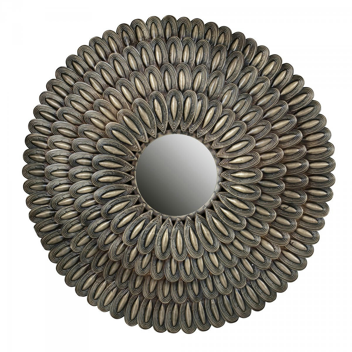 HUSK - Miroir design 83cm en métal antique