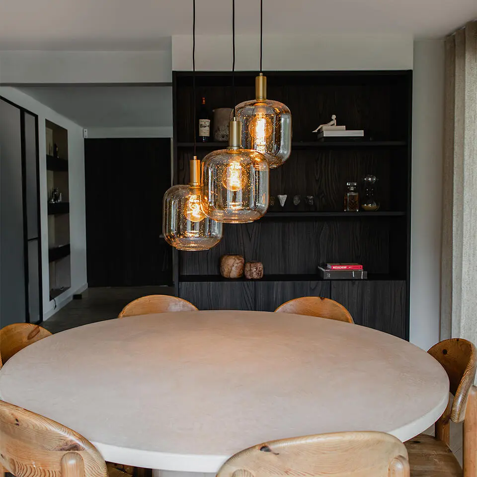 Qazqa hanglamp zuzanna oranje e27